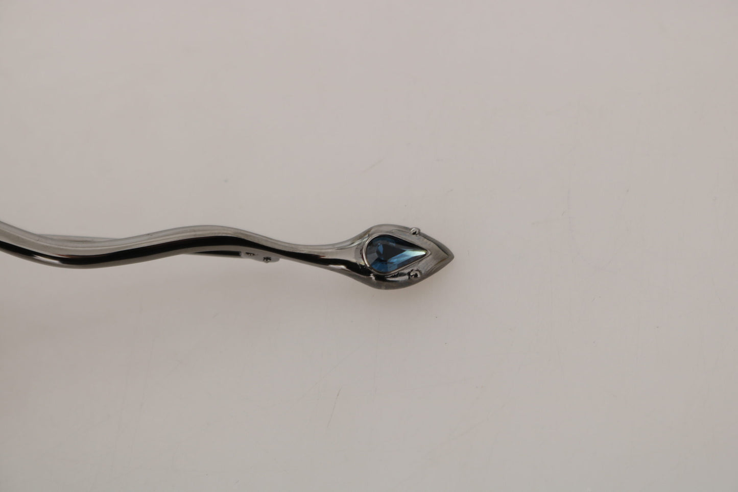 - Elegant Crystal-Embellished Silver Brooch