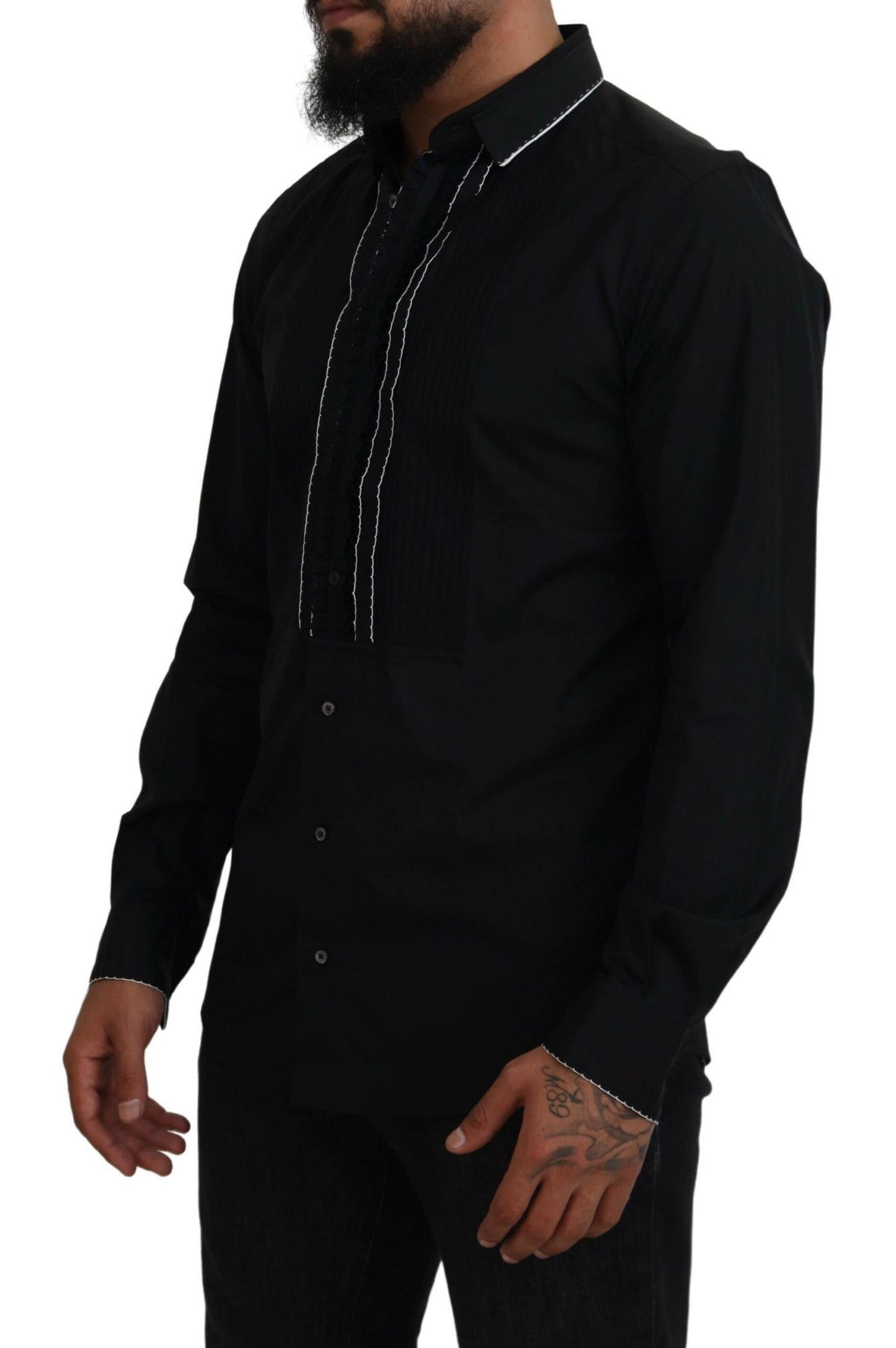 - Elegant Slim Fit Tuxedo Dress Shirt