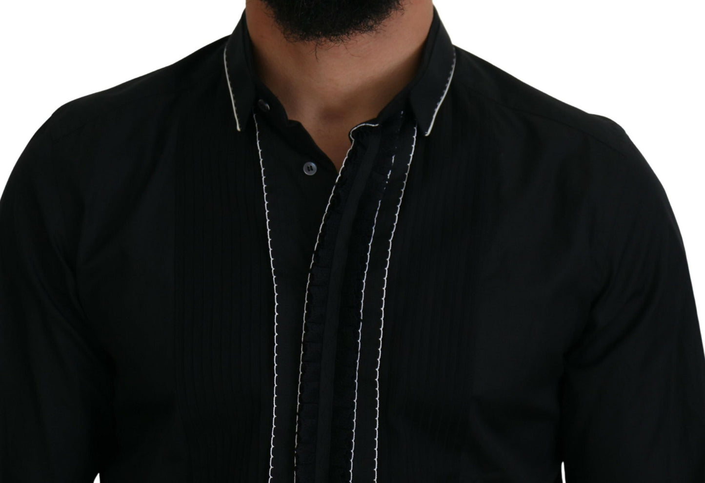 - Elegant Slim Fit Tuxedo Dress Shirt