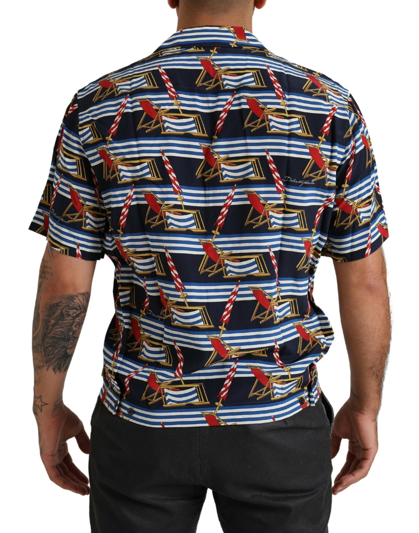 - Elegant Multicolor Silk Casual Shirt