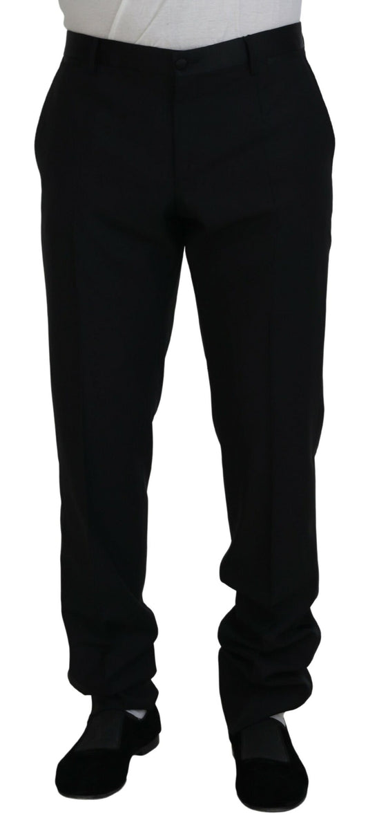 - Elegant Slim Fit Black Dress Trousers