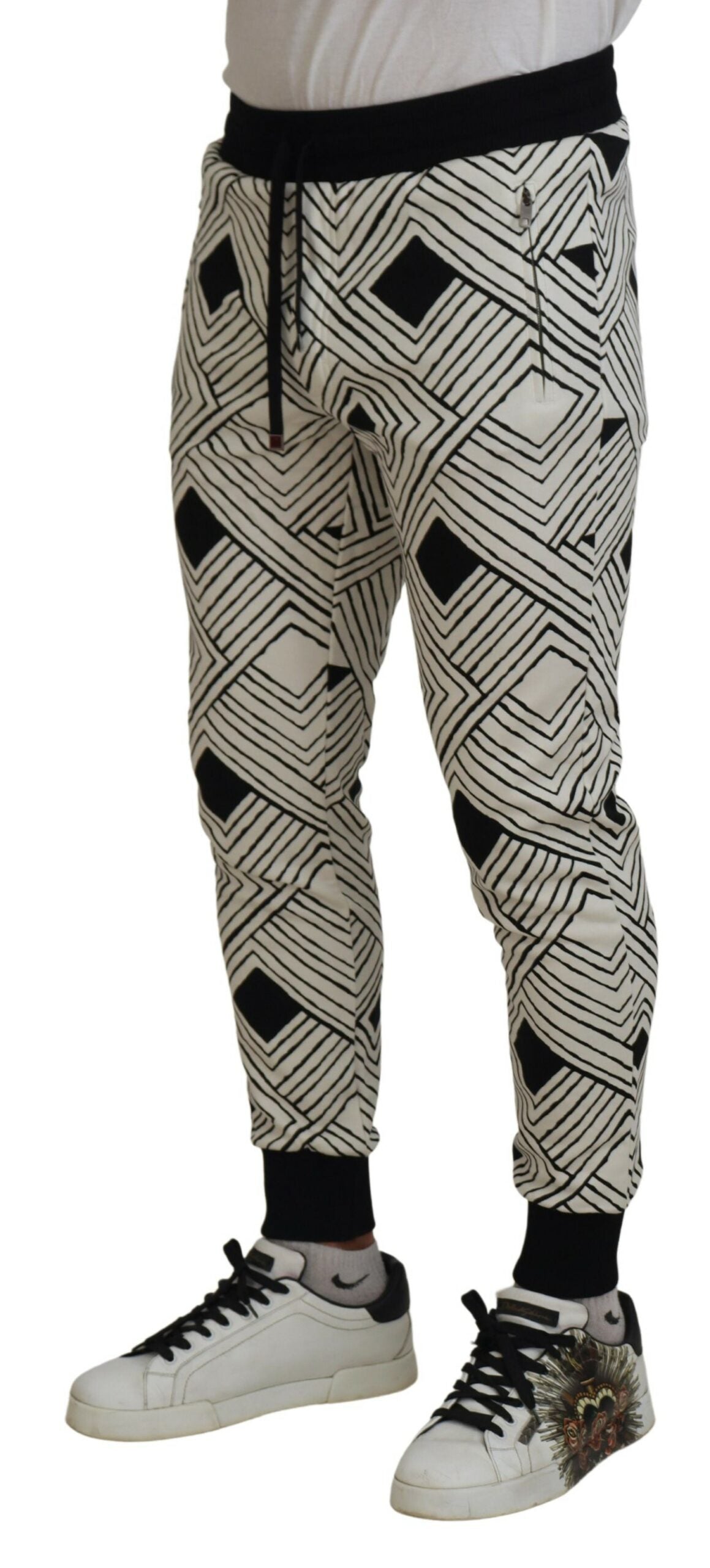- Elegant Monochrome Sport Sweatpants
