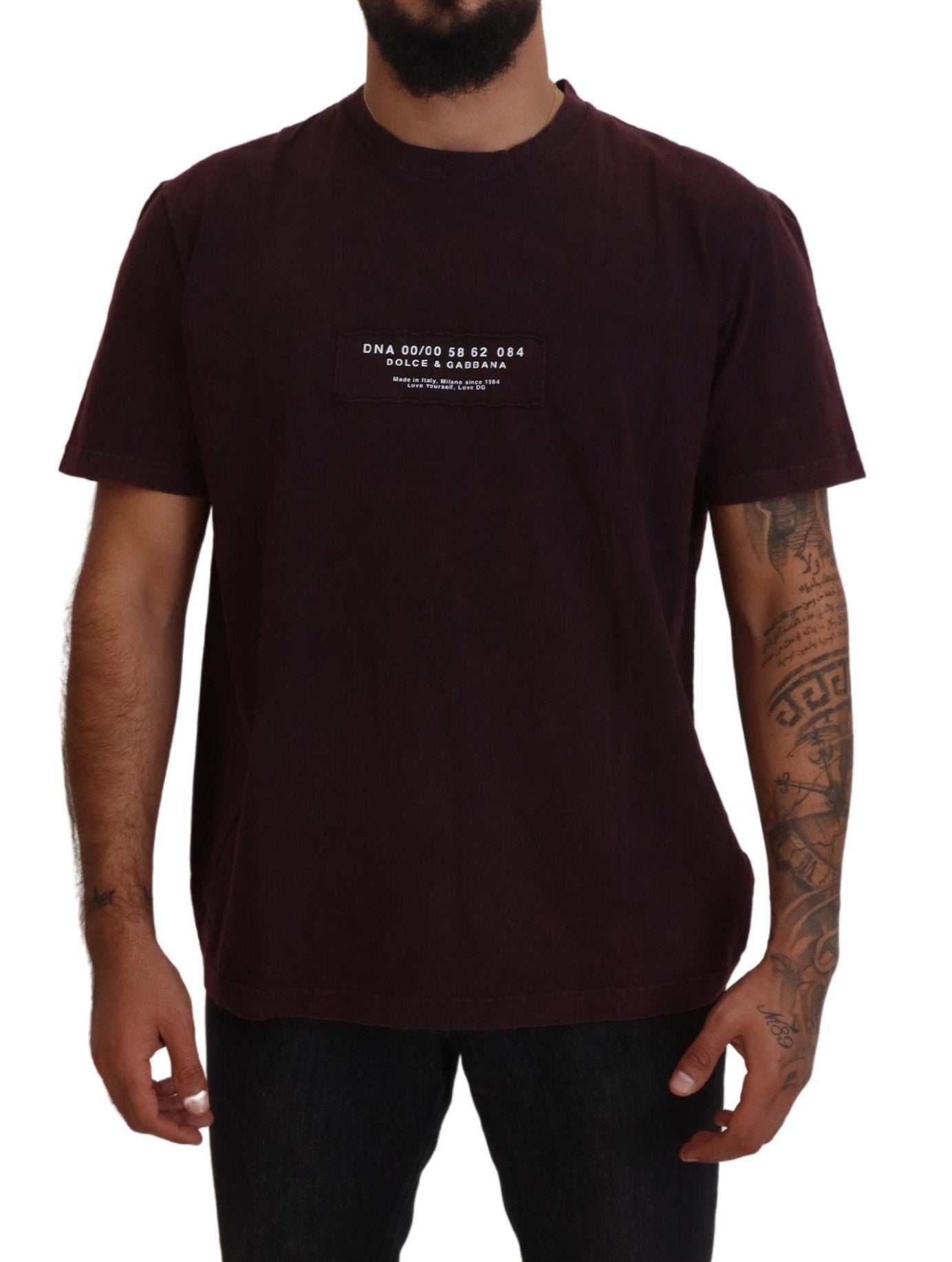 - Elegant Bordeaux Crewneck Tee
