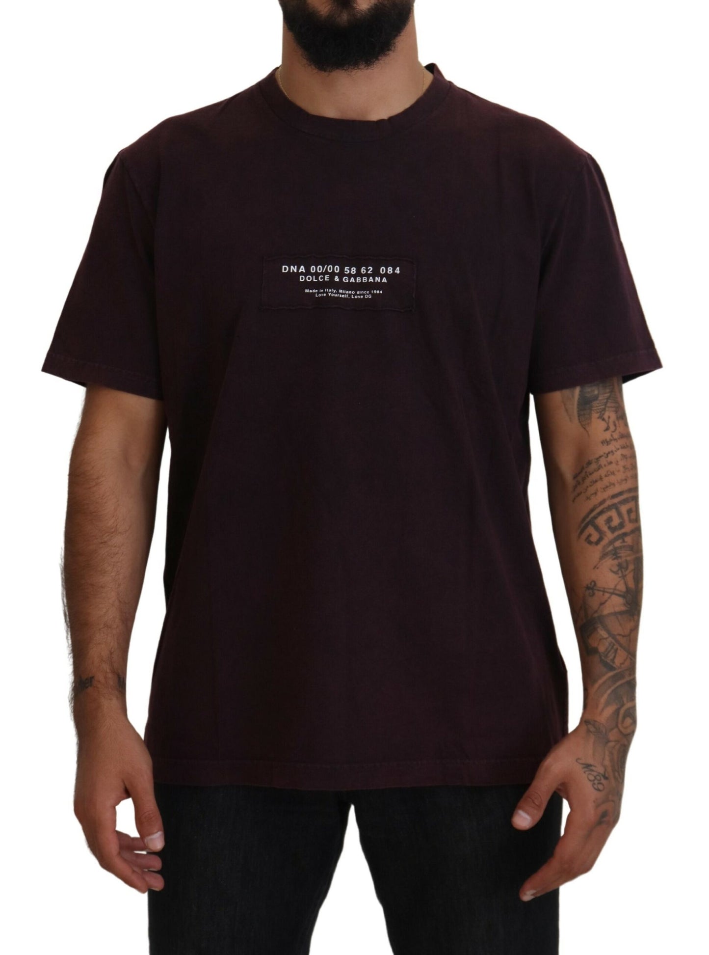- Elegant Bordeaux Crewneck Tee