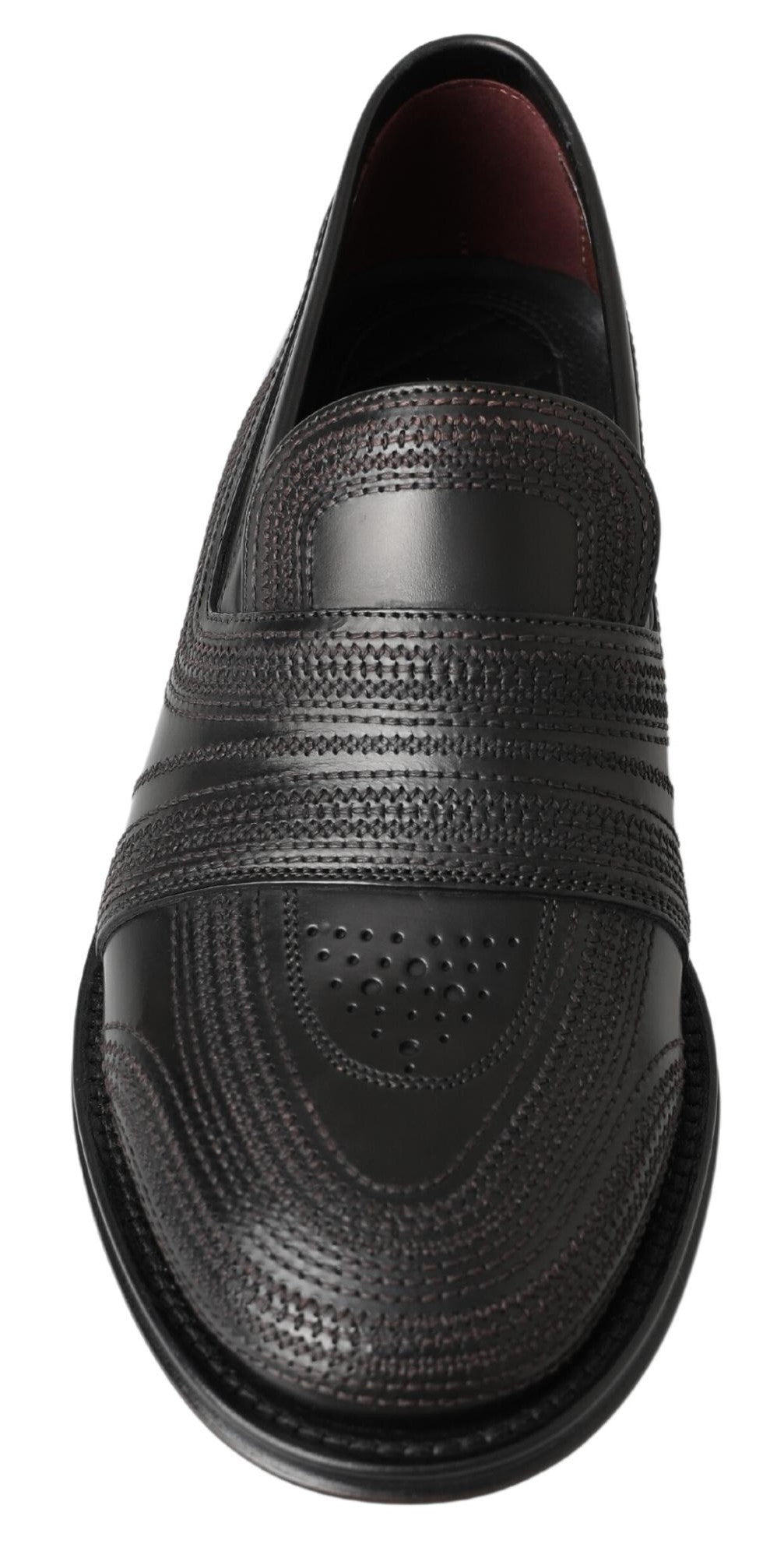 - Elegant Black Leather Slipper Loafers
