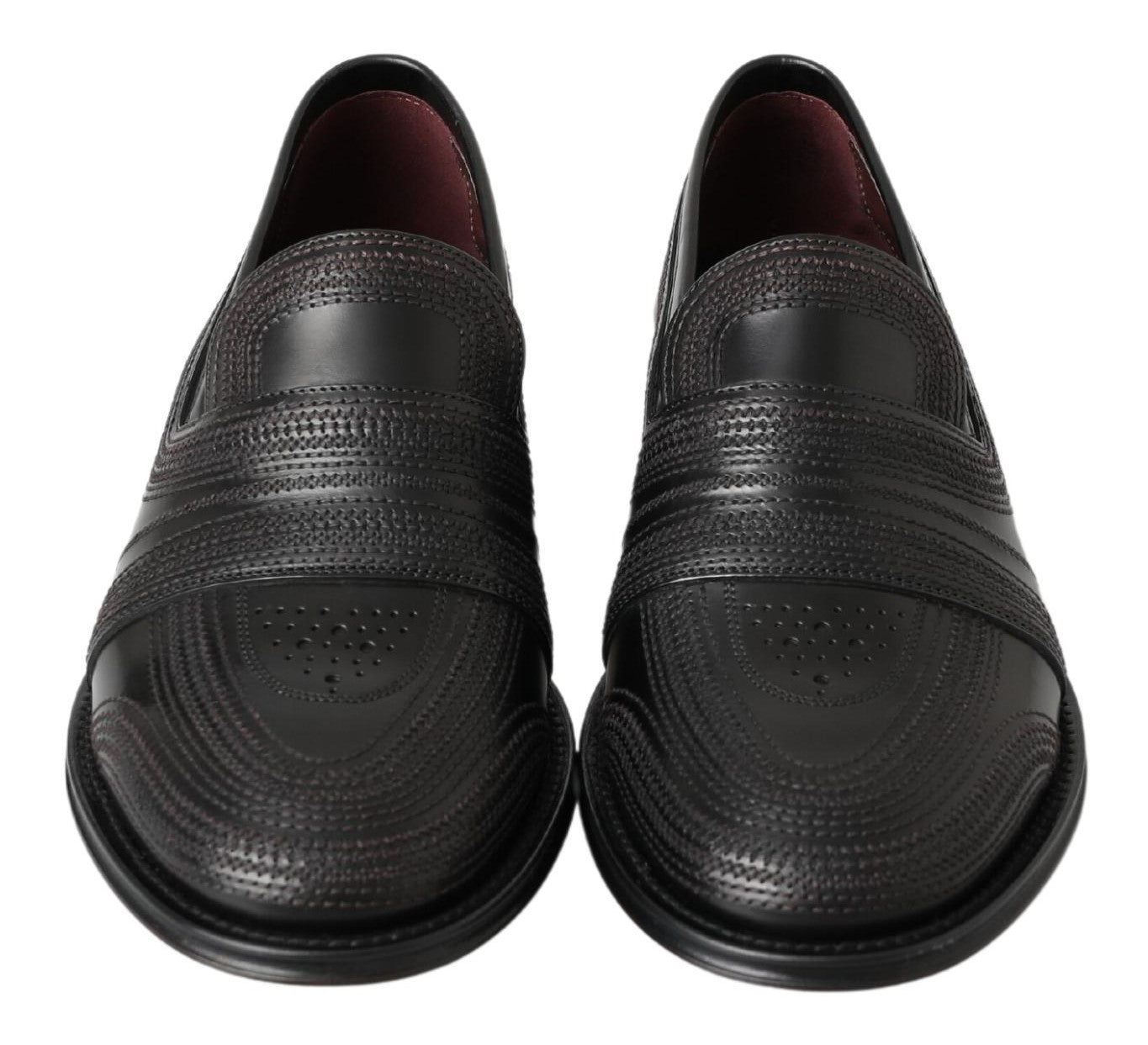 - Elegant Black Leather Slipper Loafers