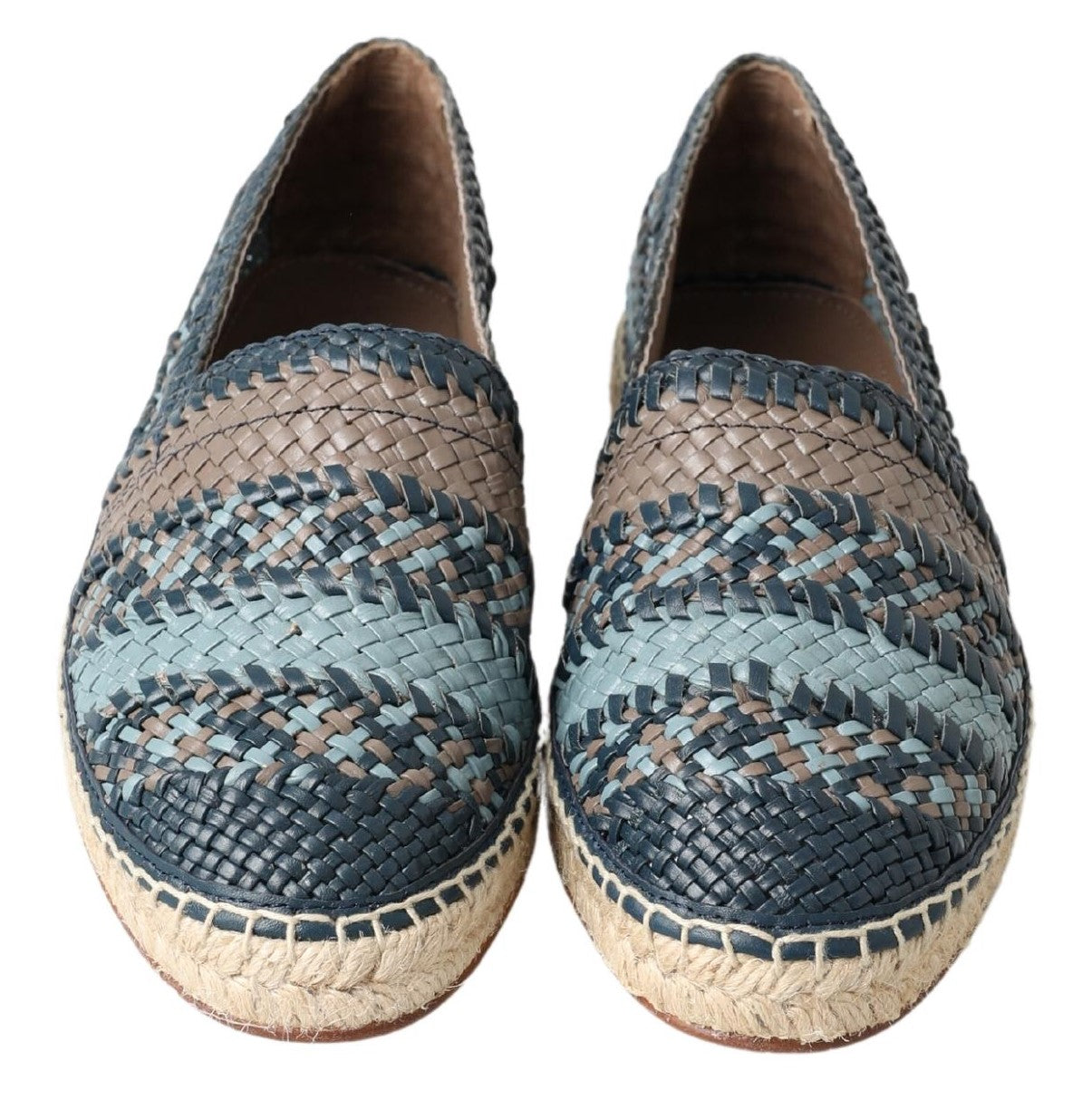 - Sumptuous Woven Leather Espadrilles