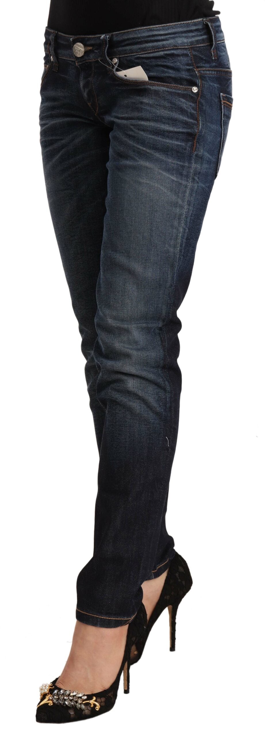 - Chic Slim Fit Blue Washed Jeans