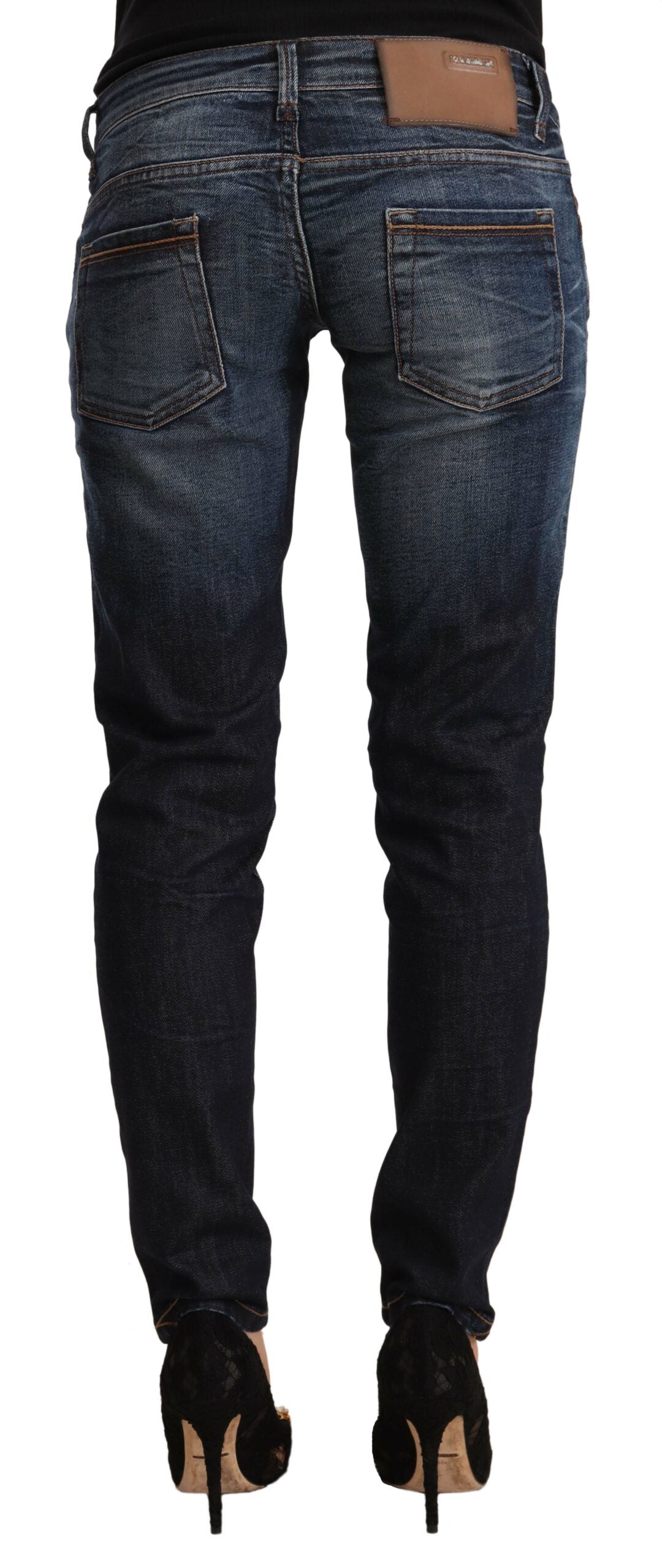 - Chic Slim Fit Blue Washed Jeans