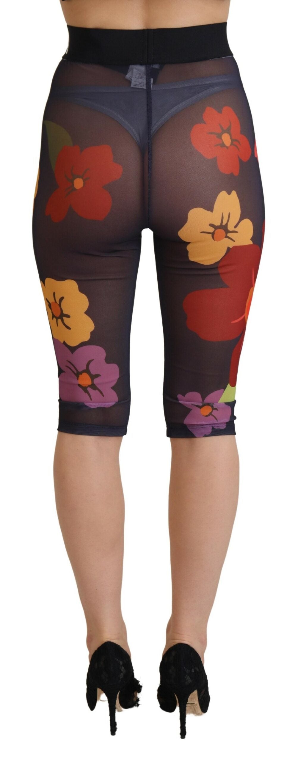 - Elegant Floral Print High Waist Leggings