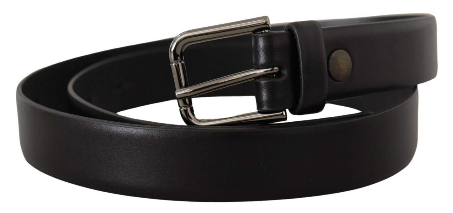- Elegant Black Leather Classic Belt