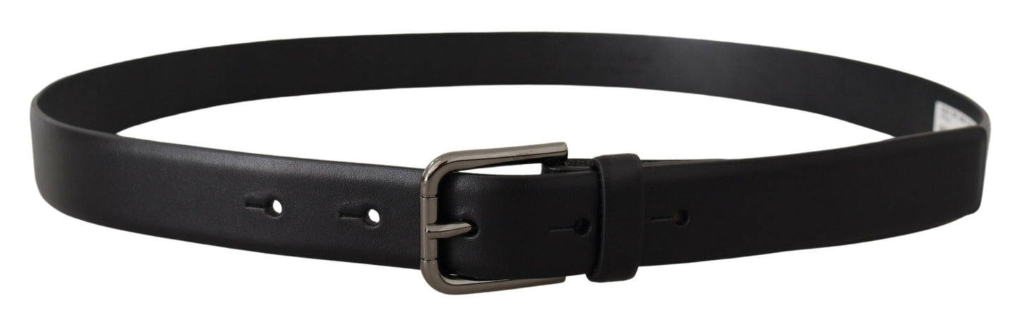 - Elegant Black Leather Classic Belt