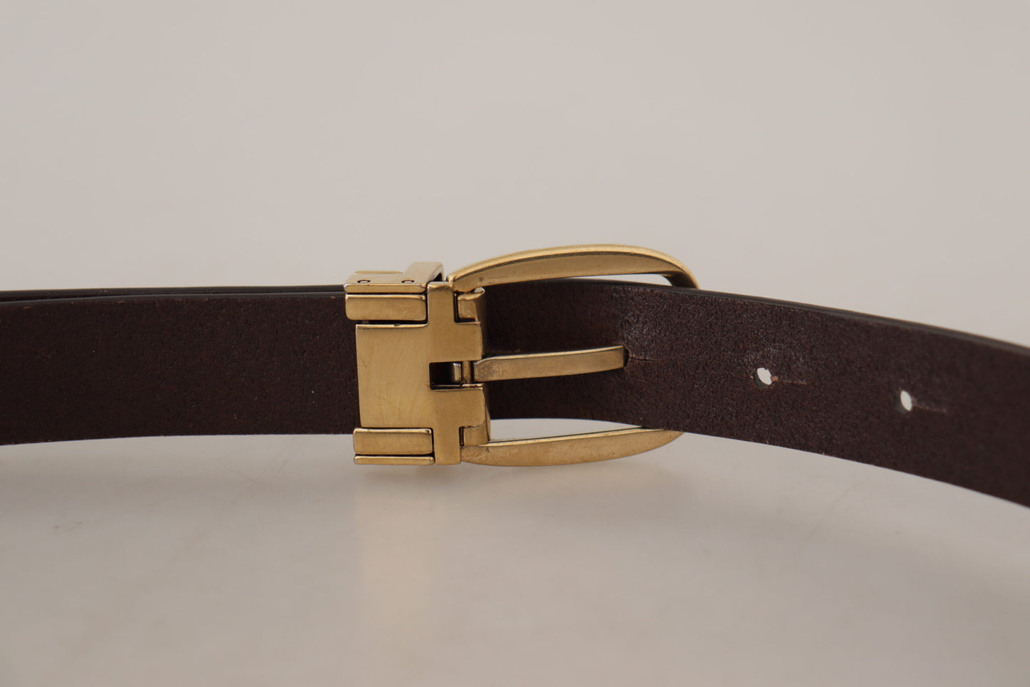 - Elegant Dark Brown Leather Belt