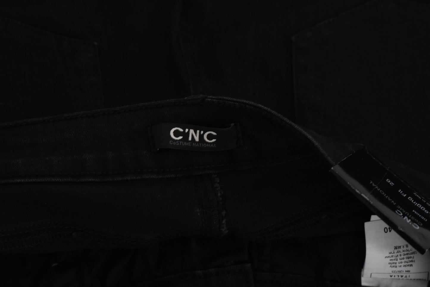 - Chic Mid Waist Skinny Black Denim