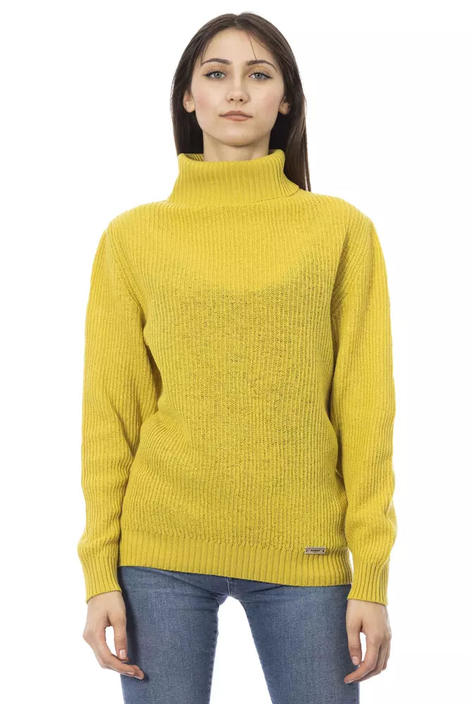 - Yellow Wool Women Sweater