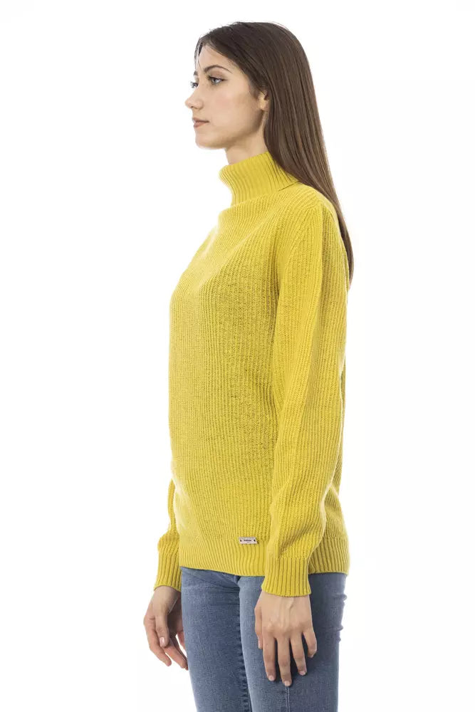 - Yellow Wool Women Sweater