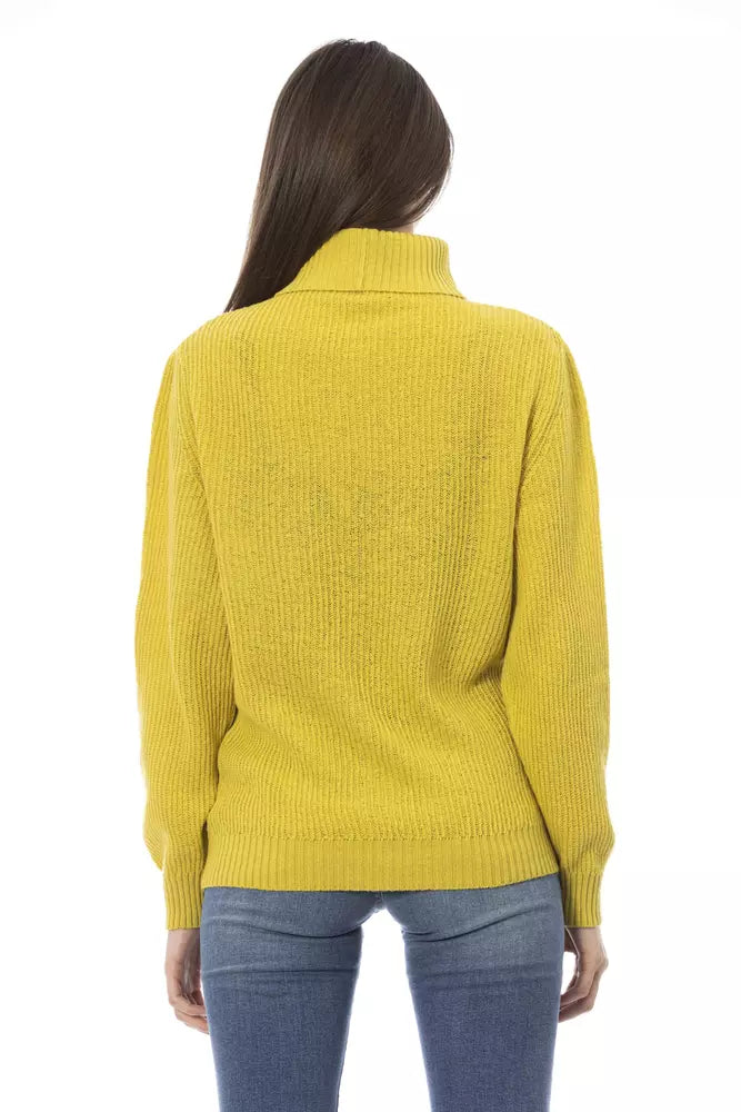 - Yellow Wool Women Sweater