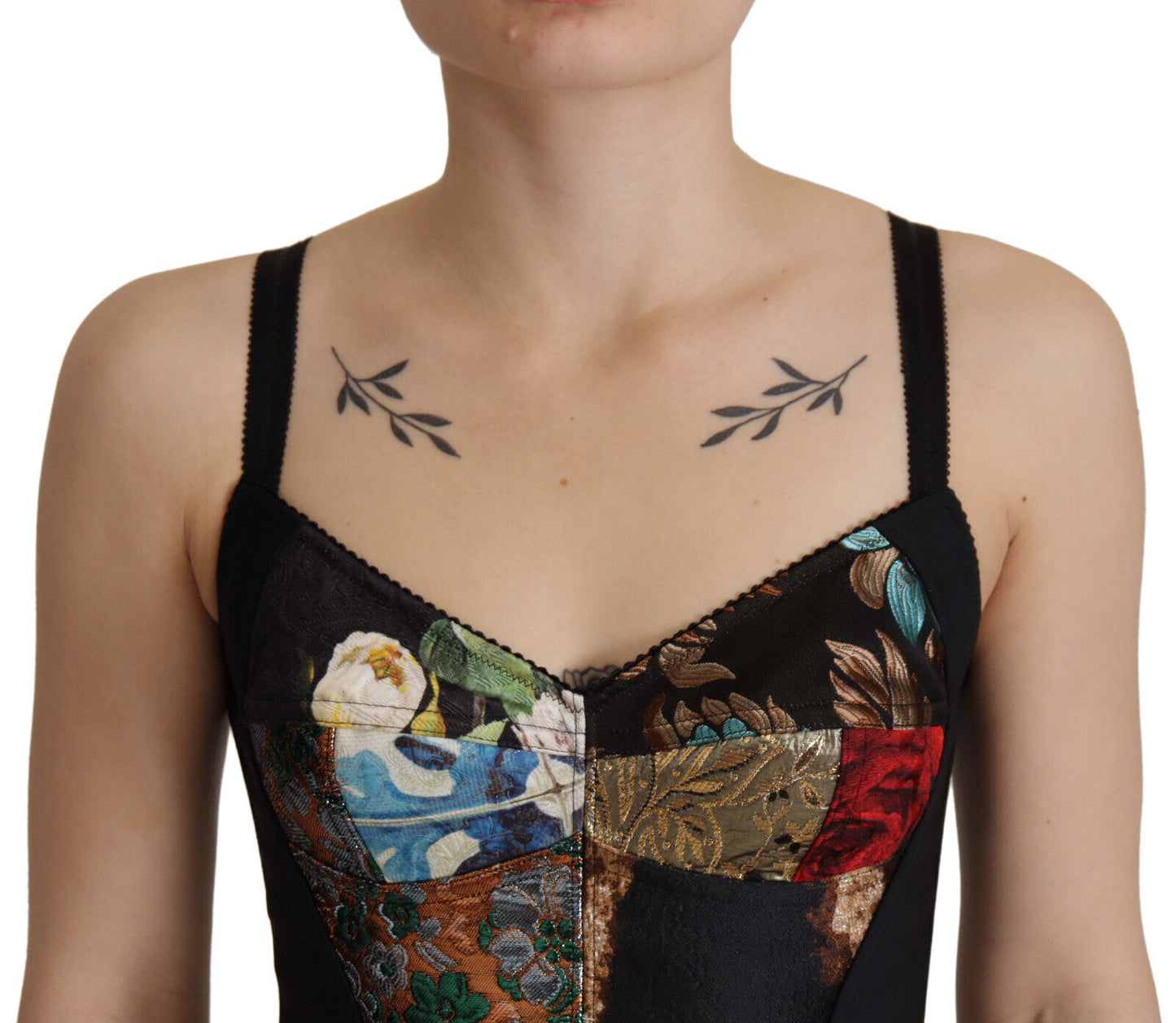 - Elegant Floral Corset Top Blouse