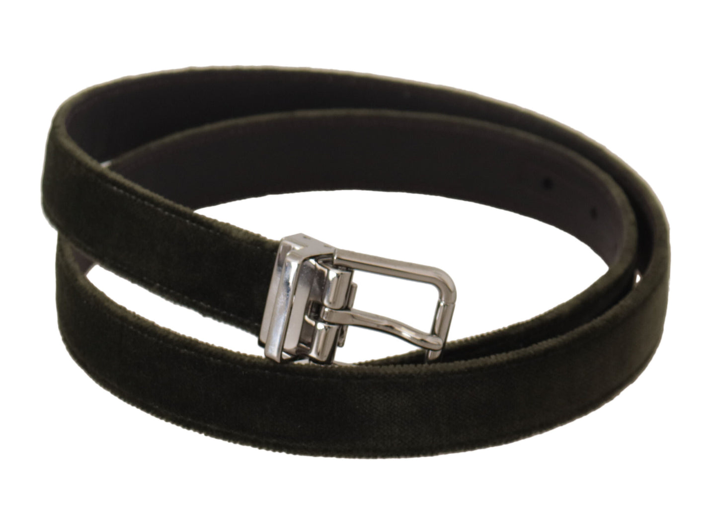 - Elegant Velvet Leather Green Belt