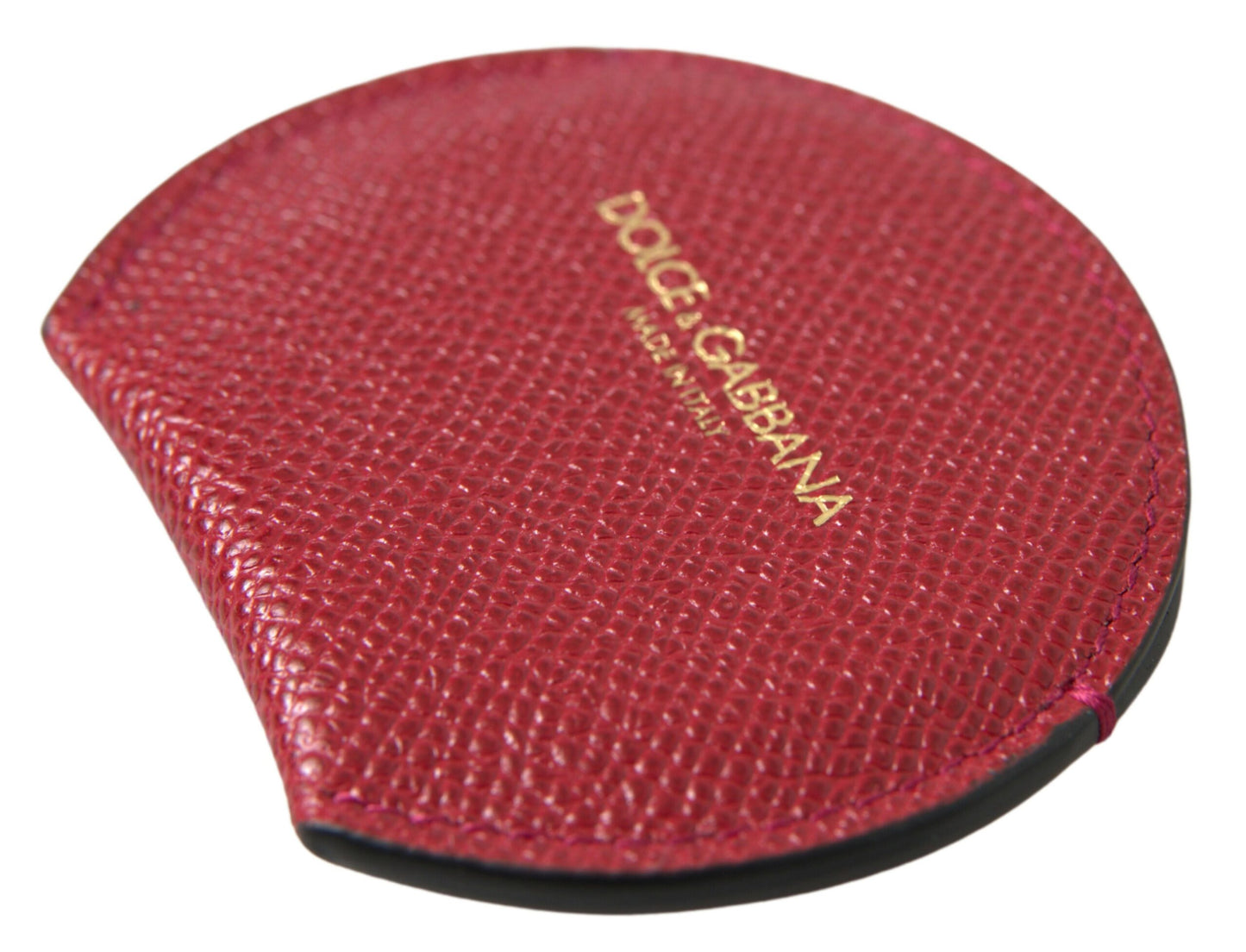 - Chic Red Leather Hand Mirror Holder