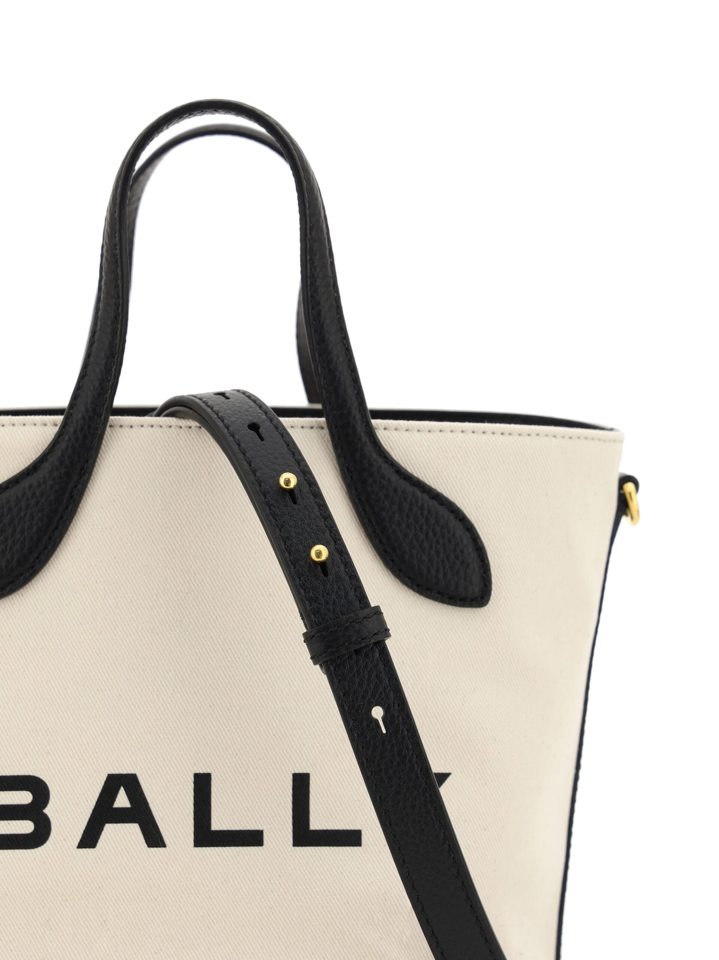 Bally Monogram Tote Bag in Black & White