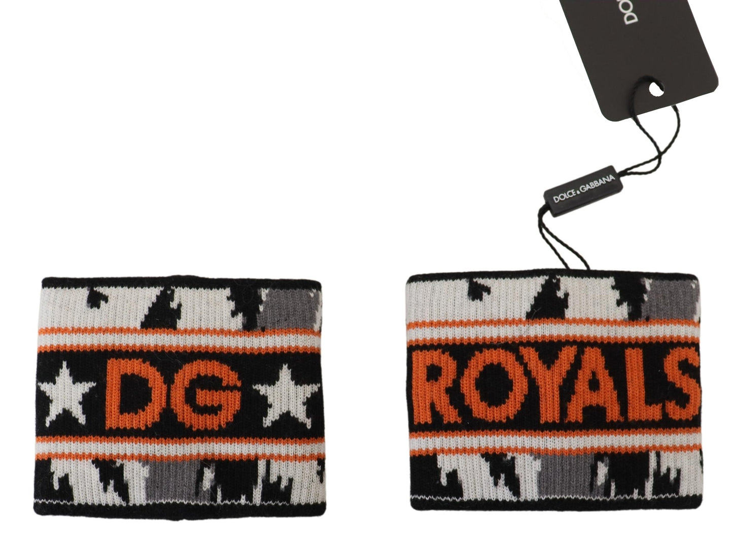 - Elegant Wool-Cashmere DG Queen Wrist Wrap