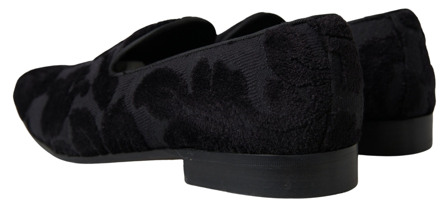Exquisite Black Vintage Loafers by Dolce & Gabbana for Men