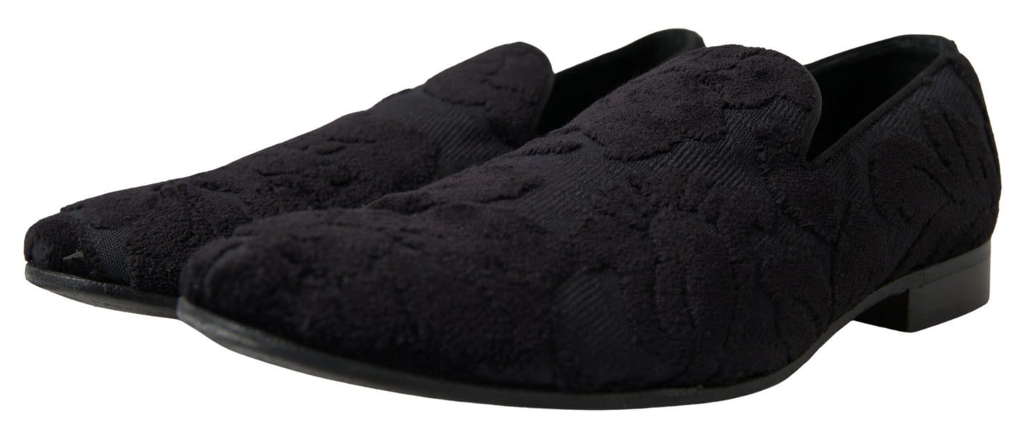 Exquisite Black Vintage Loafers by Dolce & Gabbana for Men