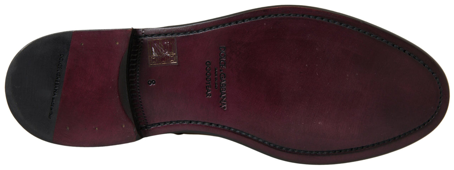 Elegant Leather Chelsea Boots by Dolce & Gabbana