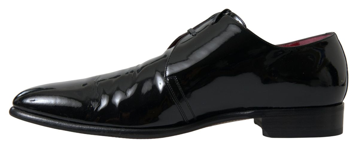 - Elegant Black Patent Leather Formal Men's Shoes