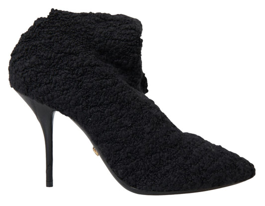 - Elegant Virgin Wool Mid Calf Boots