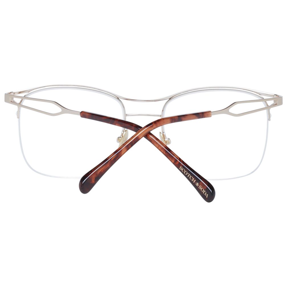 Scotch & Soda Men's Optical Frames – Brown Aviator Style, 53mm