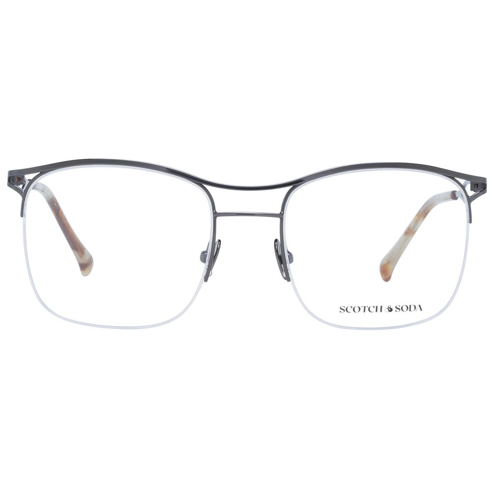 Scotch & Soda Men's Optical Glasses – Gunmetal Square Frame, 53mm