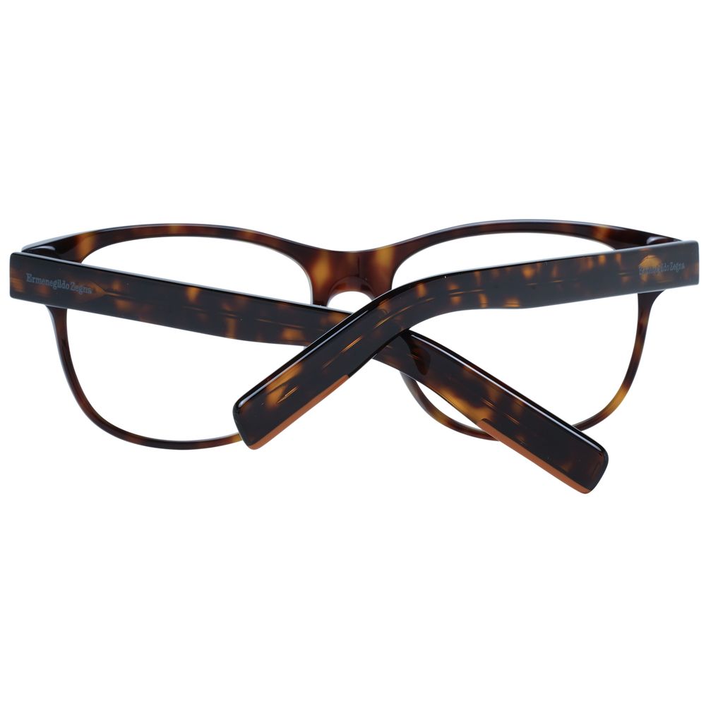 Ermenegildo Zegna Brown Men’s Optical Frames – Round, 54mm
