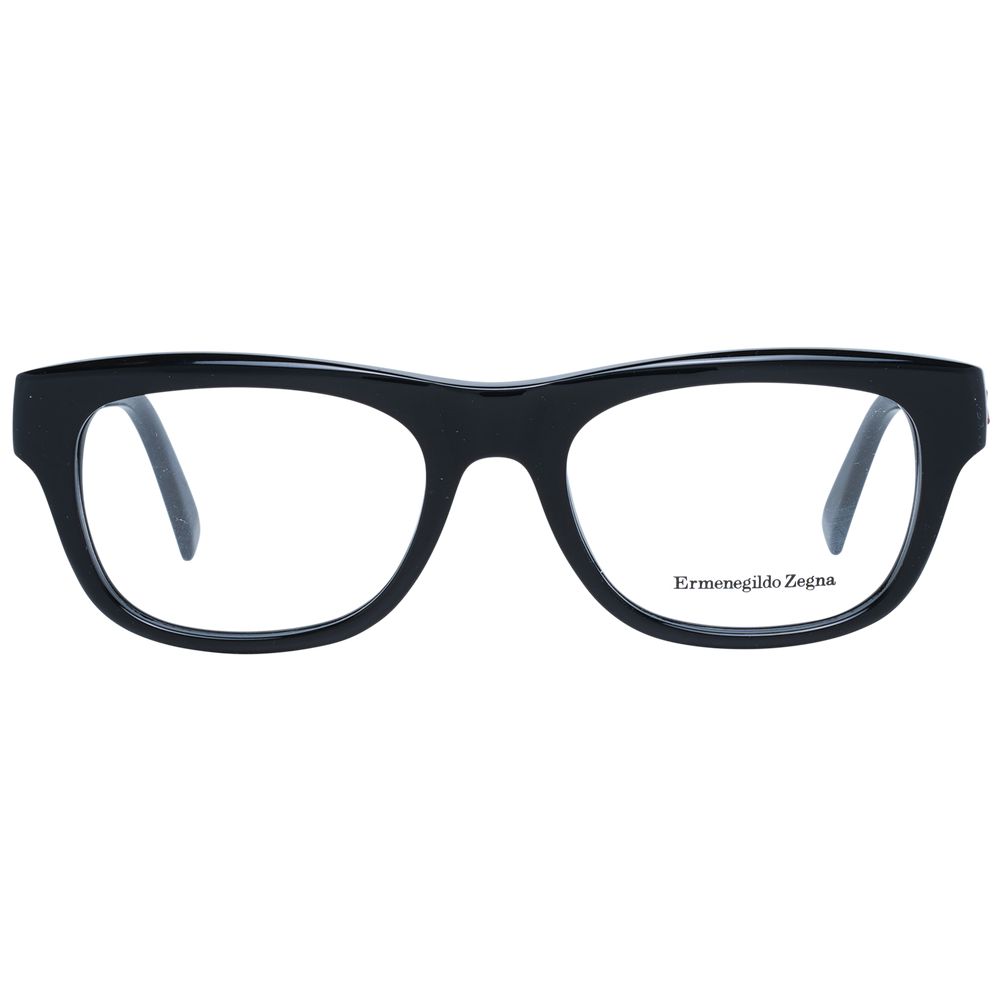 Ermenegildo Zegna Men's Optical Glasses – Black Rectangle Frame, 53mm