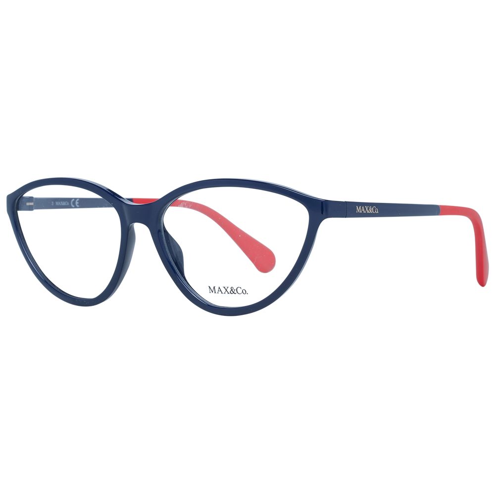 Max & Co Women’s Optical Glasses – Blue Cat Eye Frame, 55mm