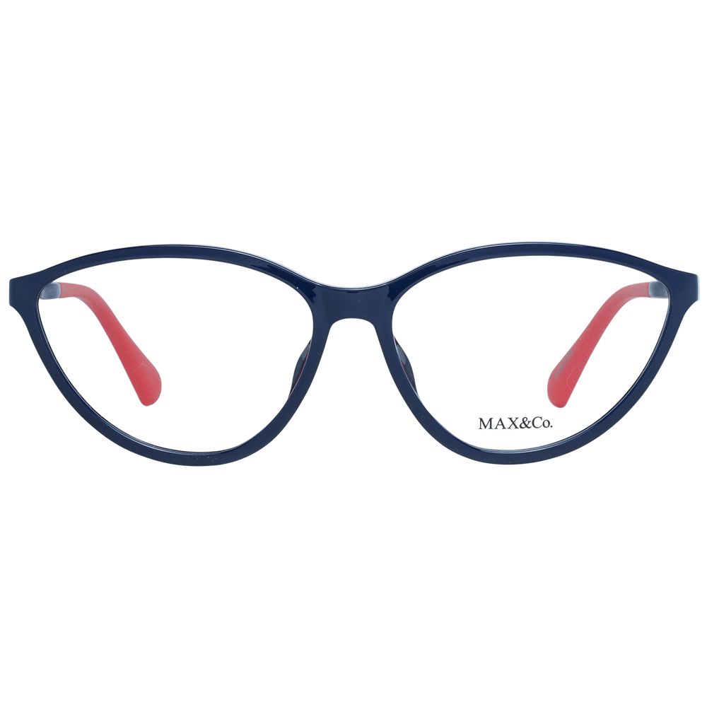Max & Co Women’s Optical Glasses – Blue Cat Eye Frame, 55mm