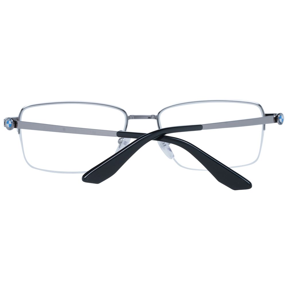 BMW Silver Men's Optical Frames – Stylish Titanium Rectangle