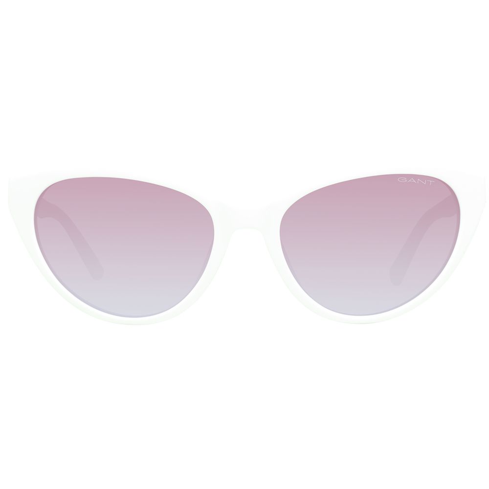 Gant Women’s Sunglasses – Cream Cat Eye Frame with Brown Gradient Lenses, 55mm