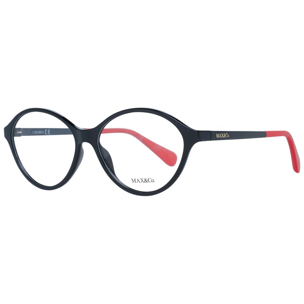 Max & Co Women’s Optical Glasses – Black Round Frame, 54mm