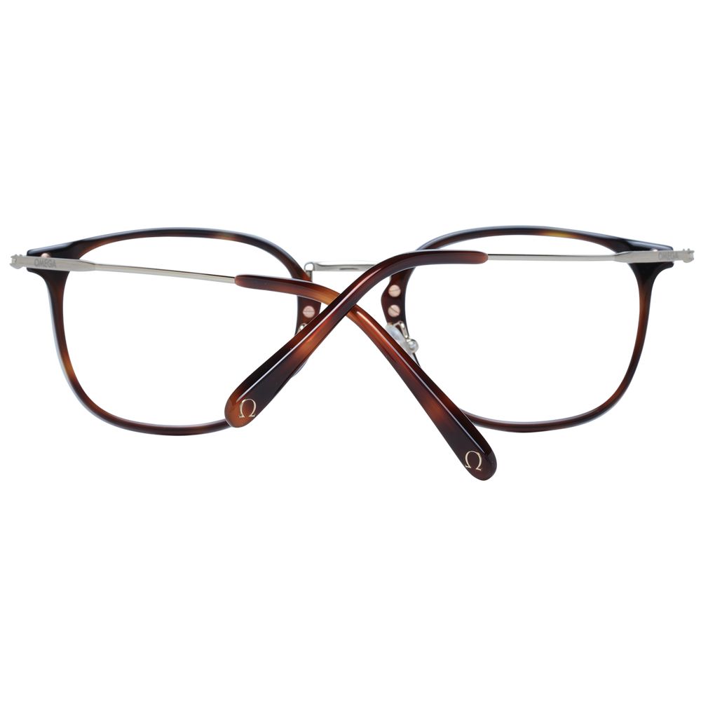 Omega Men's Optical Glasses – Black Round Frame, 52mm