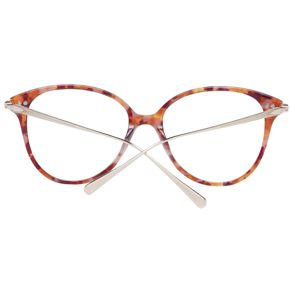 Scotch & Soda Women’s Optical Glasses – Orange Round Frame, 53mm