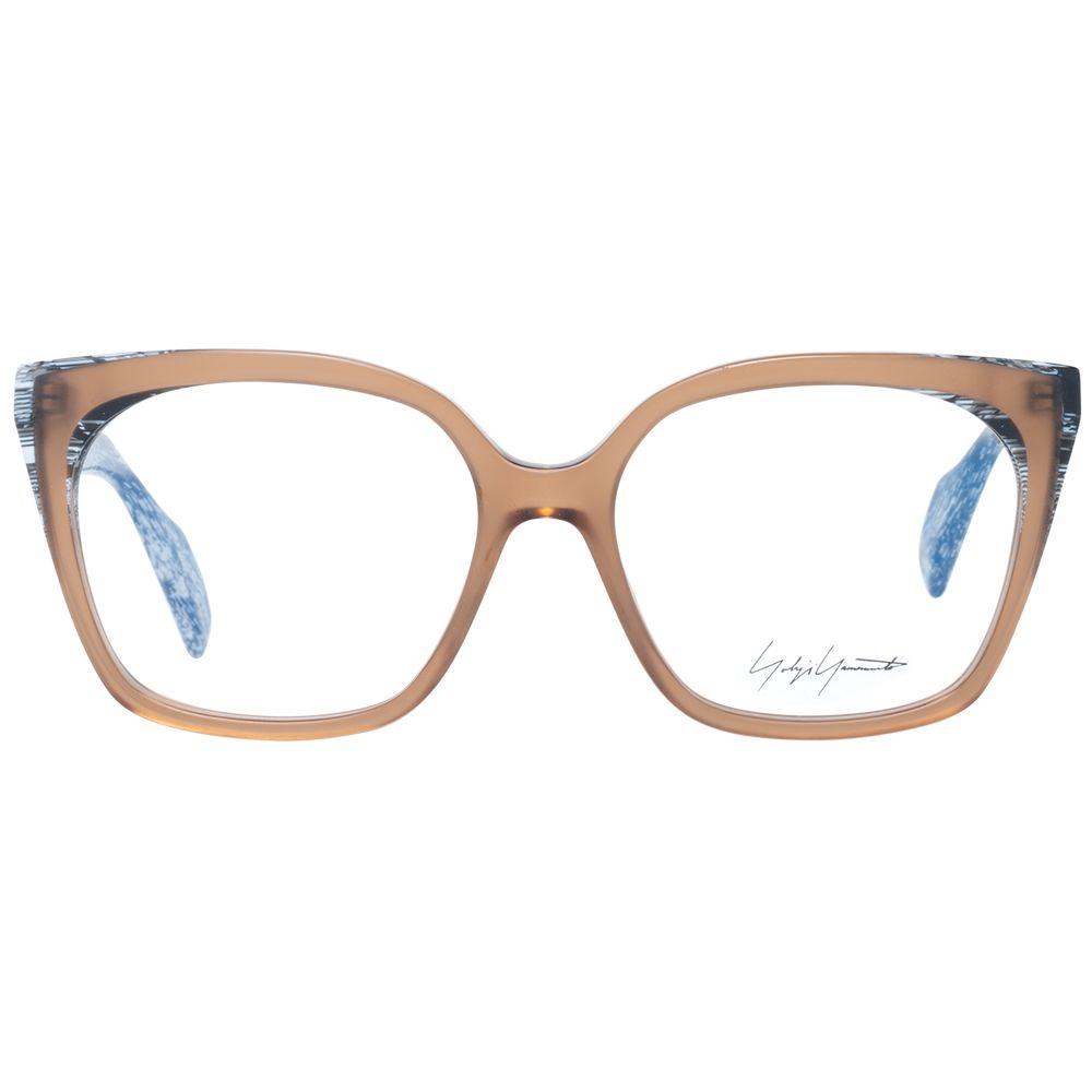 Yohji Yamamoto Women’s Optical Frames – Brown Rectangle Style, 54mm