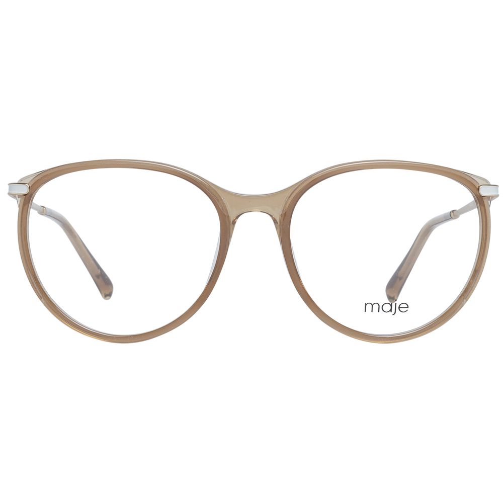 Maje Women’s Optical Frames – Beige Round Frame, 53mm