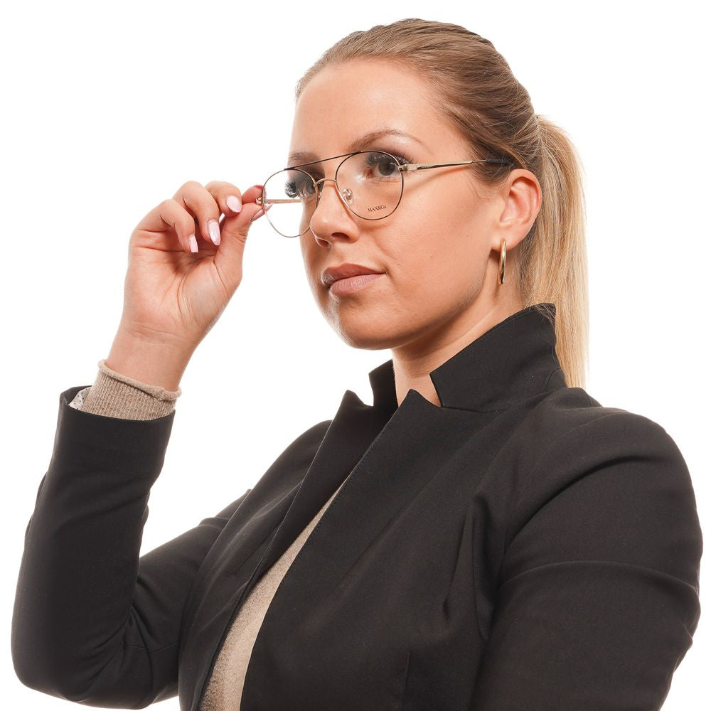 Max & Co Women’s Optical Glasses – Gold Round Frame, 51mm