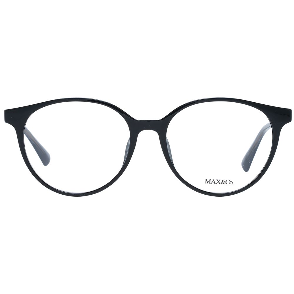 Max & Co Women's Optical Glasses – Black Round Frame, 53mm