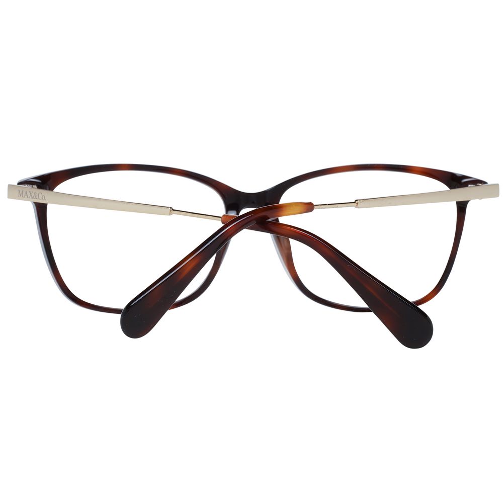 Max & Co Women's Optical Glasses – Brown Trapezium Frame, 54mm