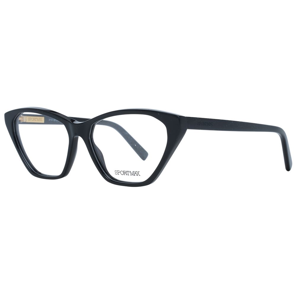 Sportmax Women’s Optical Glasses – Black Butterfly Frame, 54mm