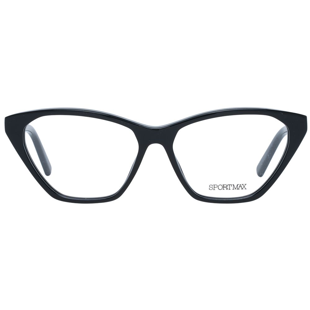 Sportmax Women’s Optical Glasses – Black Butterfly Frame, 54mm