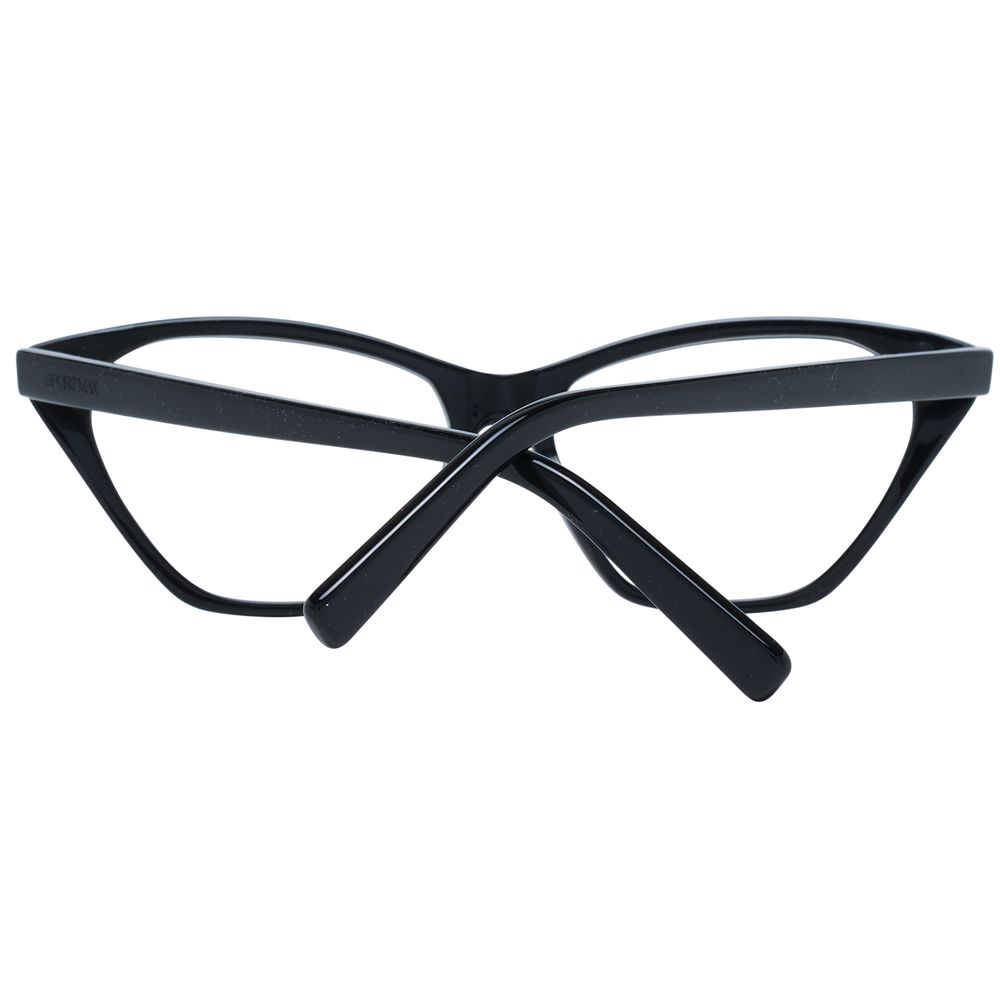 Sportmax Women’s Optical Glasses – Black Butterfly Frame, 54mm